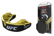 Капа OPRO Gold UFC Hologram Black Metal/Gold фото